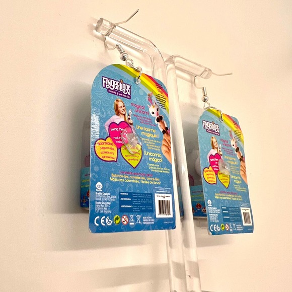 Unicorn Earrings - Unicorn Fingerling Mini Brands Earrings - Toy Earrings - Picture 4 of 6